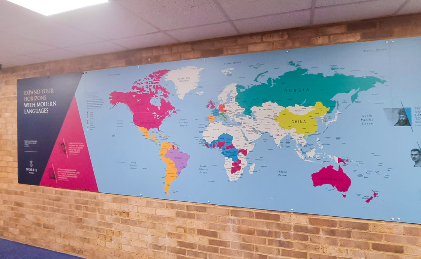 Thingwall Map Custom World Map Wall. Printed and installed