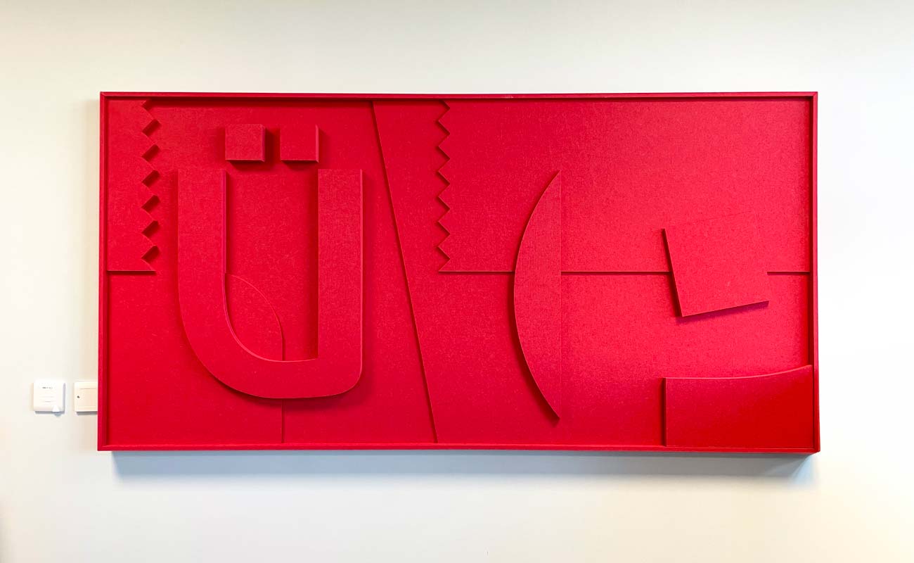 Custom made acoustic wall art